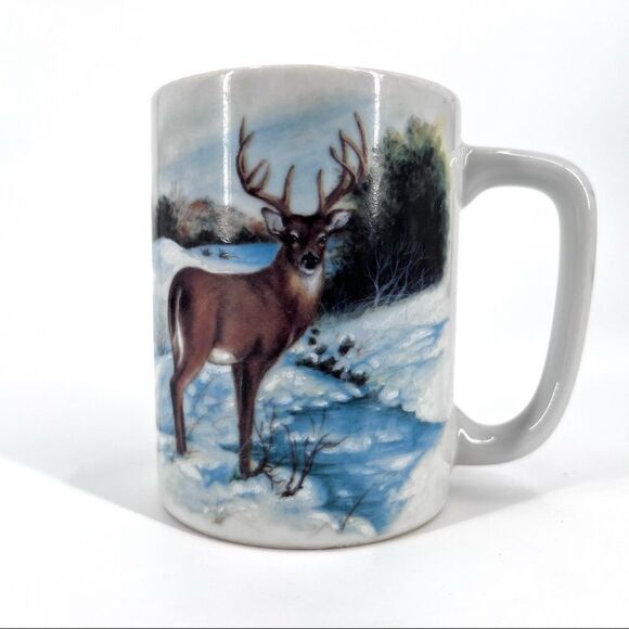 Otagiri‎ Japan Mugs Buck Deer Hunting Landscape peaceful mug collectors - Picture 2 of 8